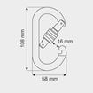 Picture of CAMP OVAL STANDARD LOCK STEEL